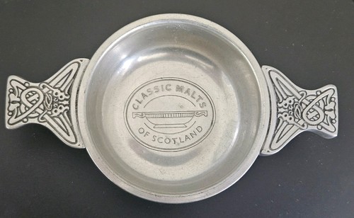 Scottish pewter quaich celtic - scottish,
