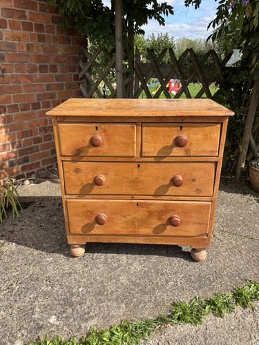 Pine chest drawers - pine,