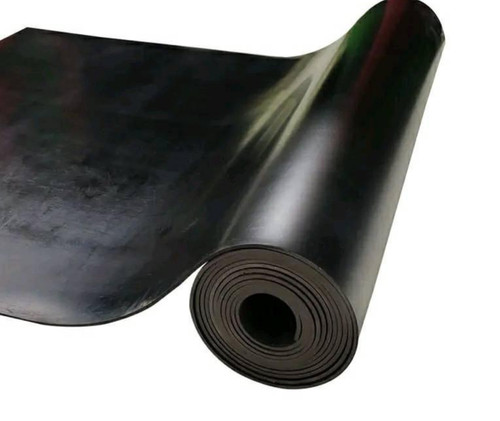 Solid black neoprene - black,