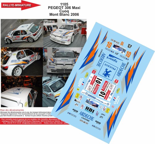 Decals ref 1105 peugeot - 1105,