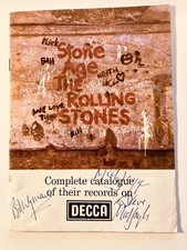 THE ROLLING STONES Autograph Set (Collection of band autographs) RARE