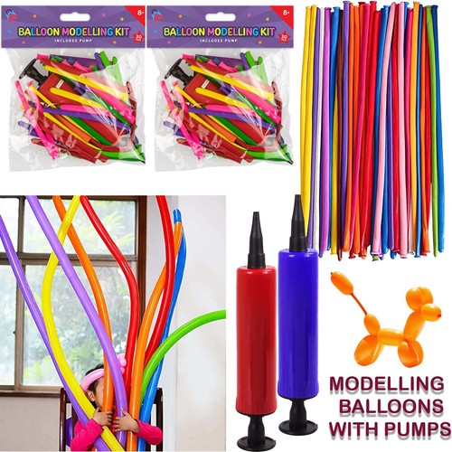 Balloon modeling kit includes - kit,