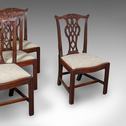 Antique dining room chairs - 4,