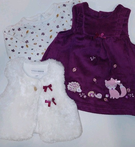 Baby girl pinafore - dress, 3