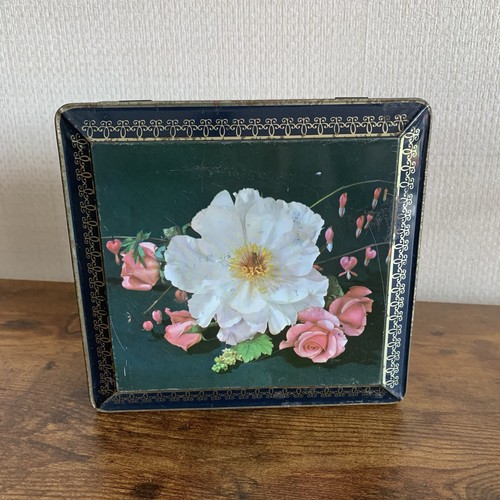 Vintage tin meredith drew - tin, &