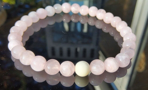Moonstone and rose quartz - and,