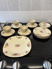 Alfred Meakin England two pattern types -Tea cups & saucers plus side plates etc