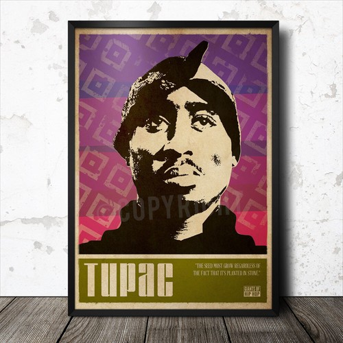 Tupac shakur hip hop art - tupac,