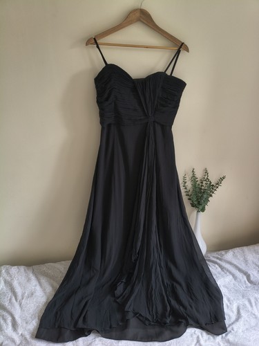 Coast ruched black maxi - coast,