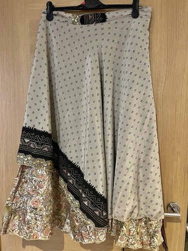 Long multisilk skirt maxi boho - skirt,