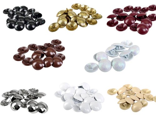 All metal coloured - metal, buttons