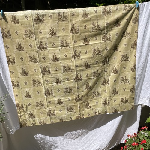 Vintage chintz fabric - toile, et