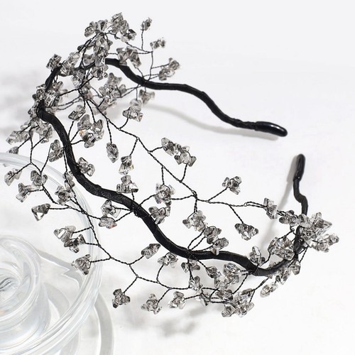 Crystal beaded hairband - uk,
