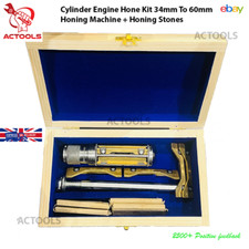 Cylinder Engine Hone Kit 34 - 60mm Honing Machine + 4 Set Honing Stones ACTOOLS
