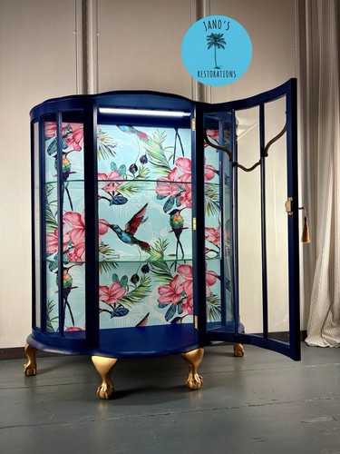 Vintage mid century navy blue - mid,