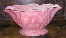Vintage Maling Pottery Mantel Vase Pink Lustre Ware Art Deco