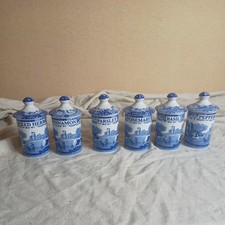 6x Spode Blue Italian Spice