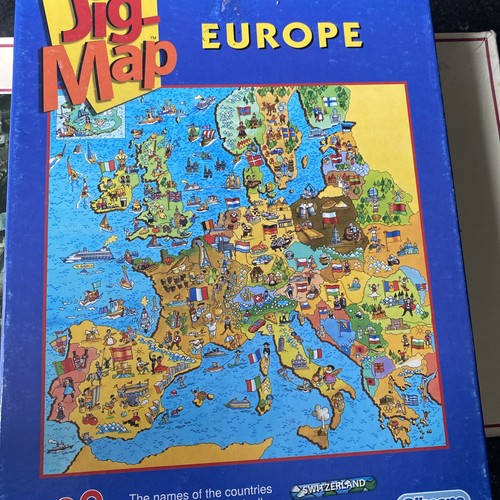 Waddingtons jig map europe - waddingtons,