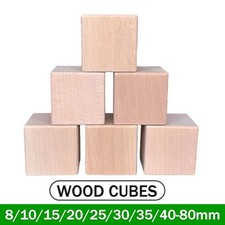 Wood Cubes 8/10/15/20-80mm