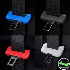 4Pcs Silicone Car Seat Belt Buckle Clip Cover Anti-Scratch Protector Accessories