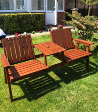 Rustic Garden Bench Companion