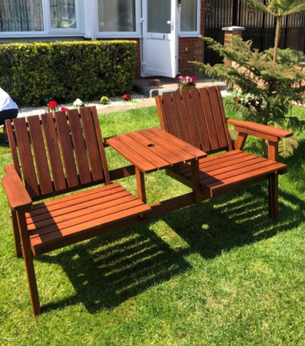 Rustic garden bench - rustic,