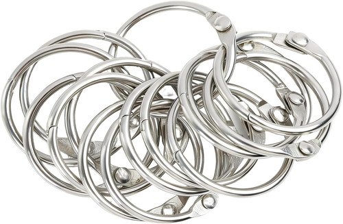 40pcs binder rings metal book - 40pcs,