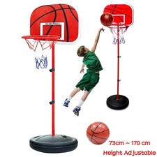 Kids Indoor Mini Basketball Stand Backboard Hoop Kit Adjustable Toy Sports Set
