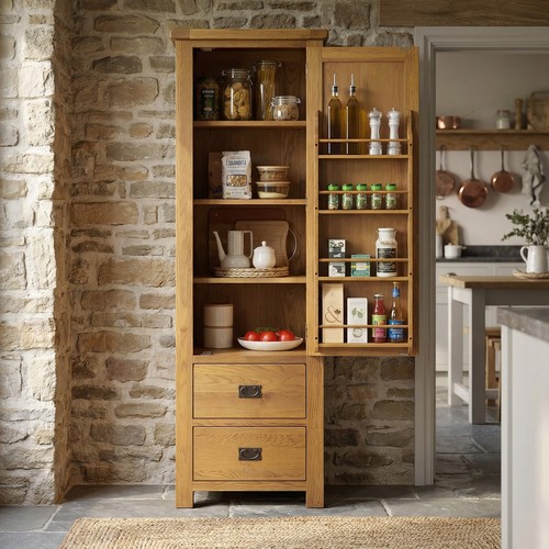 Pantry cupboard rustic oak - cupboard,