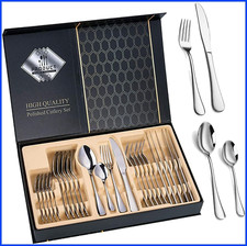 24 PCS CUTLERY SET STAINLESS