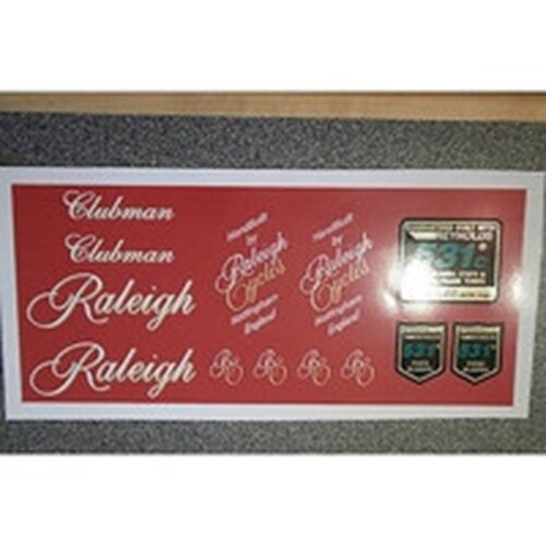 Raleigh clubman decal set - raleigh,