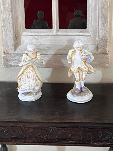Dolls house elegant pair - dolls,