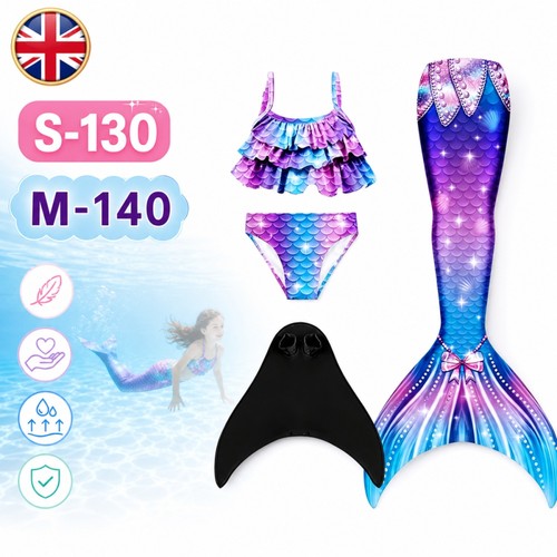 Kids mermaid tail swimmable - kids,