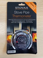 Stovax Stove Magnetic Thermometer Flue Pipe Fire Coal Wood Multi Fuel 3046