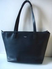 KNOMO LONDON MINI MADDOX LEATHER SHOULDER TOTE - NAVY - VGC