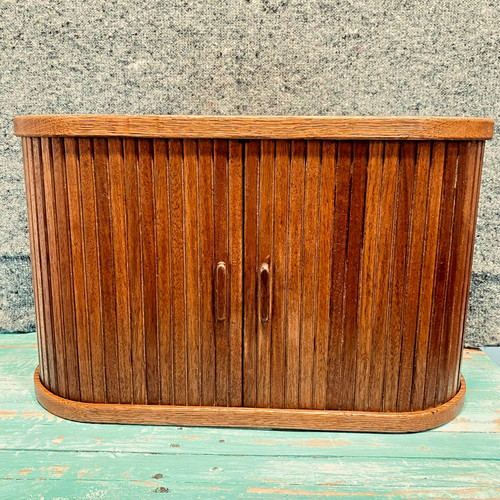 Vintage wooden tambour - wooden,