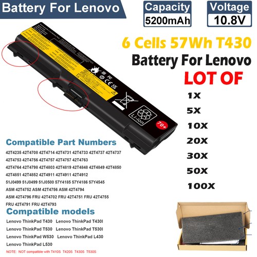 Lot battery for lenovo - lot, 70+