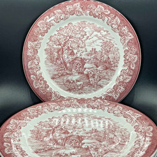 Set x4 Vintage Staffordshire