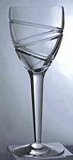 JASPER CONRAN - AURA - 9" / 22.7cm WINE GLASS - STUART CRYSTAL