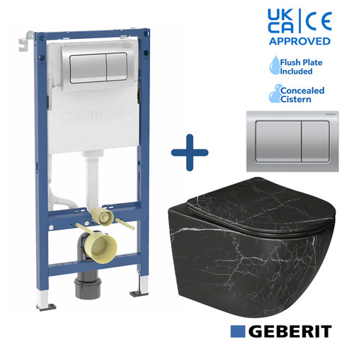Wall hung toilet - wall,