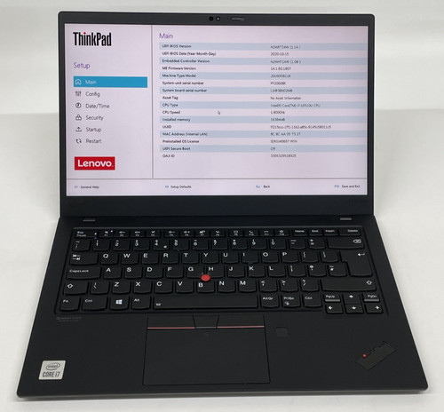 Lenovo thinkpad carbon gen - carbon,