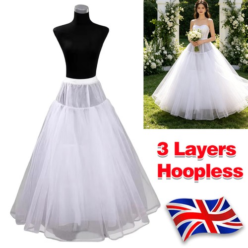 White line bridal petticoat - a-line,