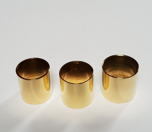Mixed plain brass collars - 3,