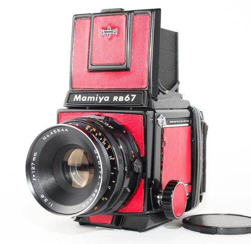 Red leather lens mint mamiya - mint],