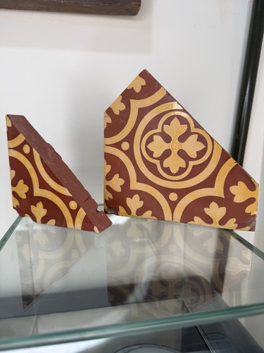 Large minton co encaustic - minton,