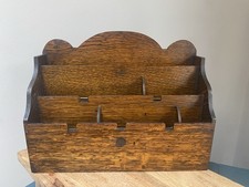 Antique Wooden Letter Rack Holder Adjustable Rare Patent 1914 Canada Haseltine