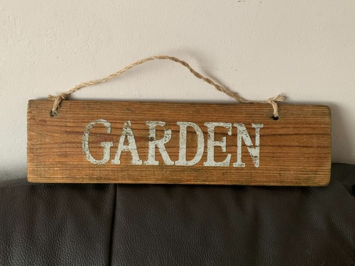Wooden double sided garden - wooden, 'garden'