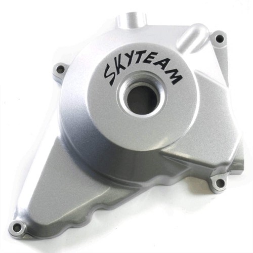 Left silver engine casing with - left,