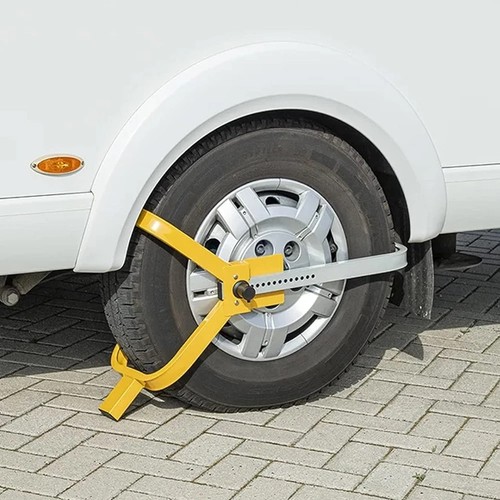 Heavy duty wheel clamp - wheel, lock