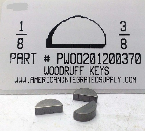 213 8x3 woodruff - 1/8x3/8,